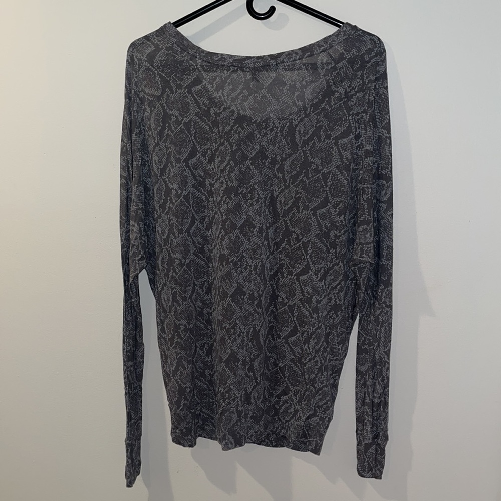 BCBG MaxAzria Snake Print Dolman Top